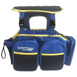 Multi Backpack Blue / Black / Yellow One Size unisex