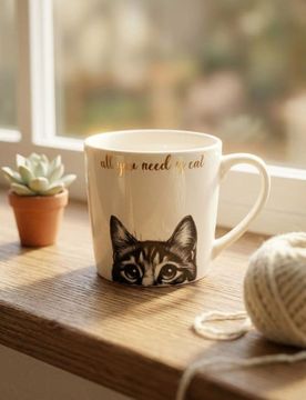 Sinsay - Tazza con gatto - bianco