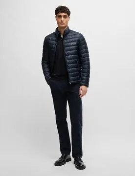 Pantalones chinos slim fit de algodón cómodo - Boss - FashionsVida