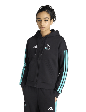 Mercedes Damen Kapuzenpullover - Schwarz - Größe XL (46-48) - Baumwoll-Jersey Black XL (46-48)