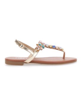 Sandali Oro con Strass PRE3008 38