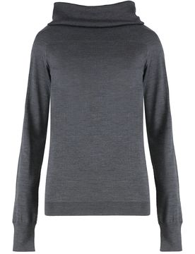 Ribbed Virgin Wool Turtleneck Sweater