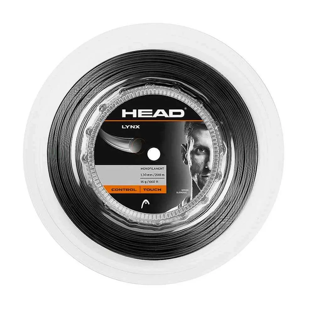 Lynx 200 M Tennis Reel String Anthracite 1.30 mm - Head Racket - FashionsVida