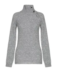 Rollkragenpullover Damen Grau L Damen