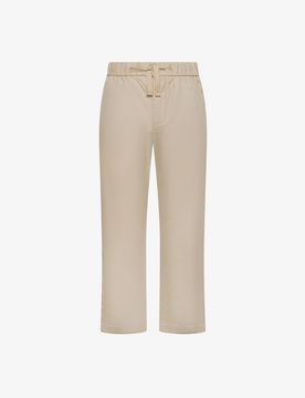Pantalone misto lino bambino grigio stone