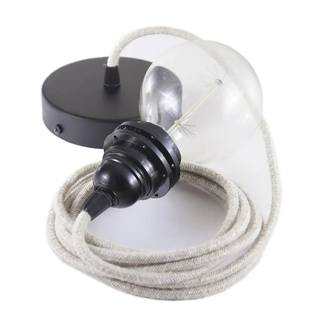 Cables Lampe Suspendue Pendel Pour Abat-jour Rn01 50 Cm Neutral / Black One Size - Creative - FashionsVida