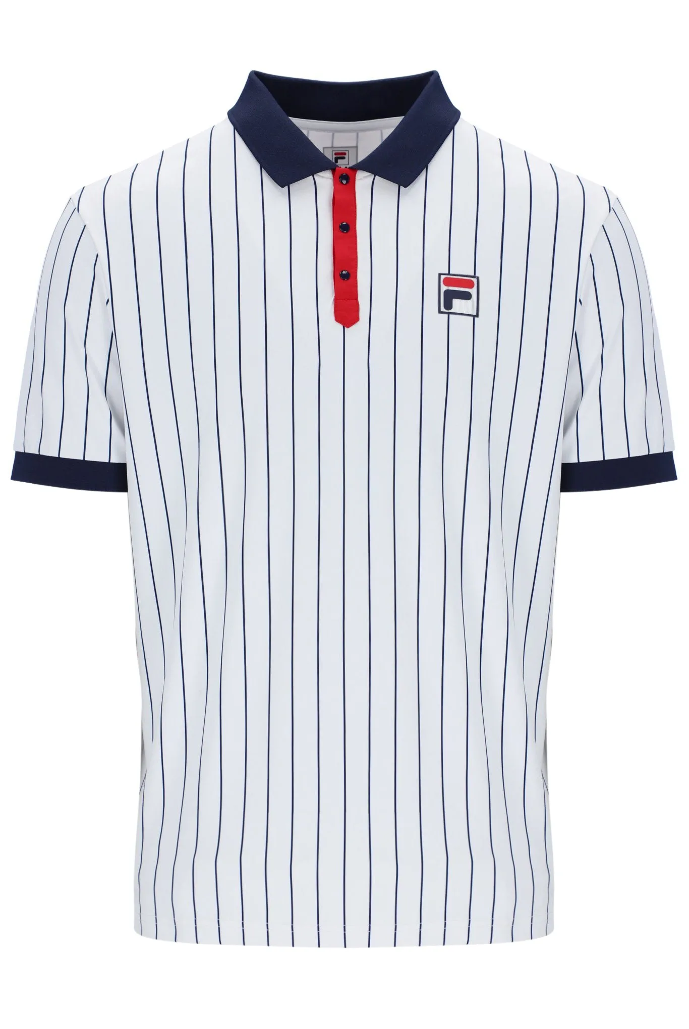 White Men's Traditional Borg Polo - XS - FILA Tennis - FashionsVida