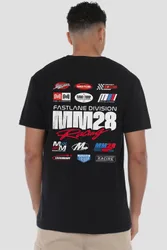 Unisex Mickey Mouse Racing Logo Group T-Shirt, Black Size: 2XL - Black - Size: 2XL