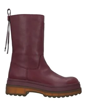 Stiefelette Damen Bordeaux 36 Damen - RED(V) - FashionsVida