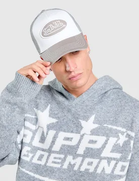 Womens Cappellino Trucker Staple - Grigio, grigio grigio Donna taglia One Size - Von dutch - FashionsVida