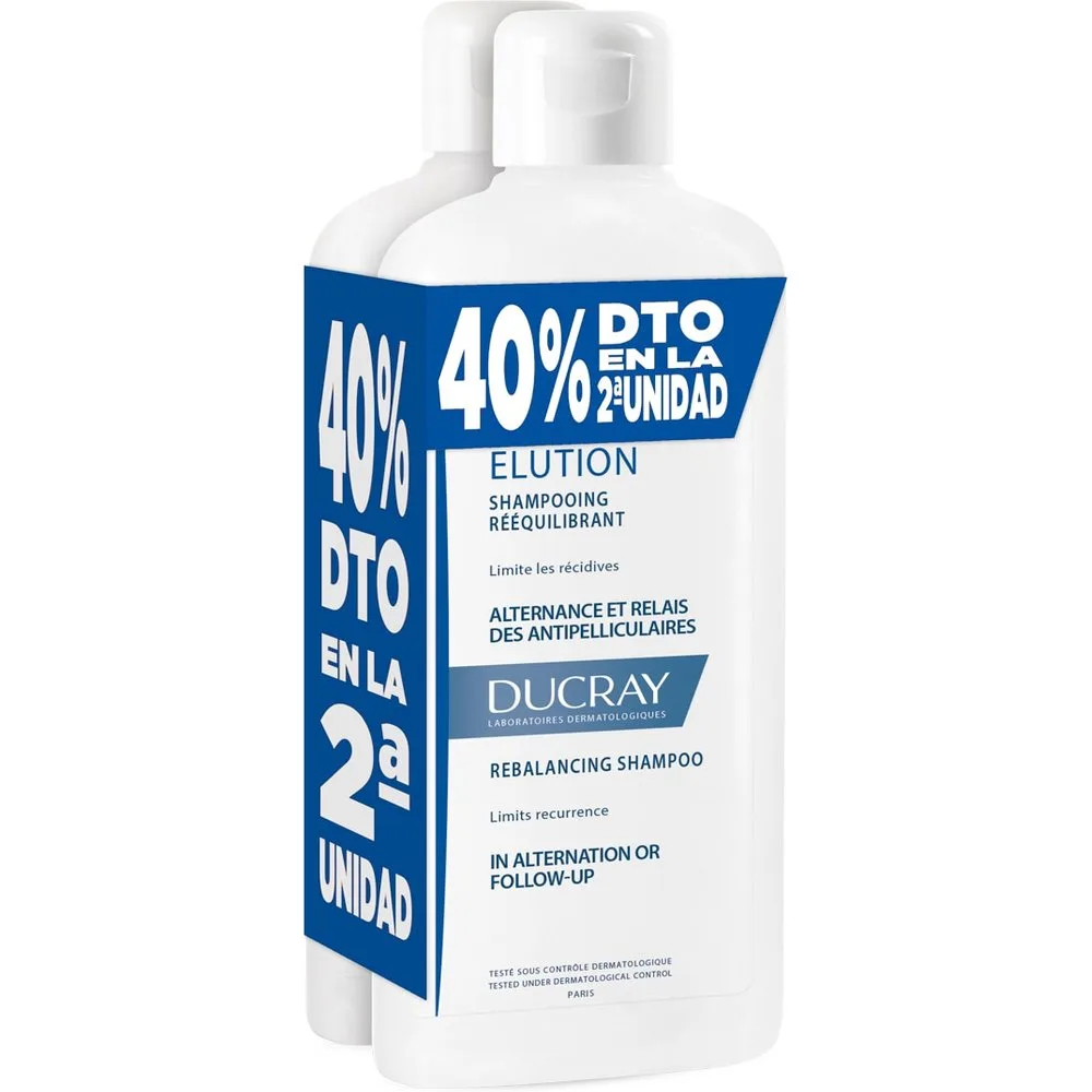 Duplo Champú Anticaspa Dermoprotector Elución - Ducray - FashionsVida