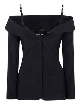 Mugler Top maniche lunghe