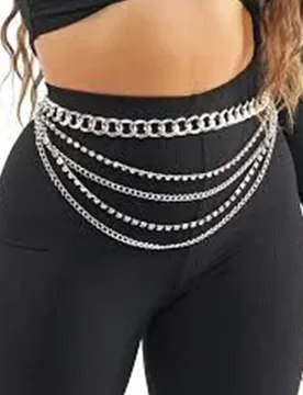 Bodiy Multilayer Waist Chain Belt Cuban Crystal Sparkly Belly Chains Rave Body Jewelry Accessories for Women and Girls - Aliexpress - FashionsVida