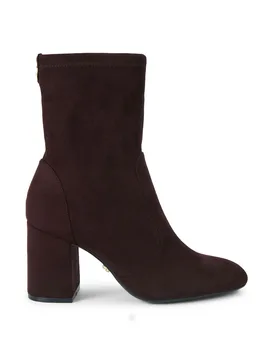 Womens Vito Ankle Boots - Brown Fabric - Size Uk 8 - Carvela - FashionsVida