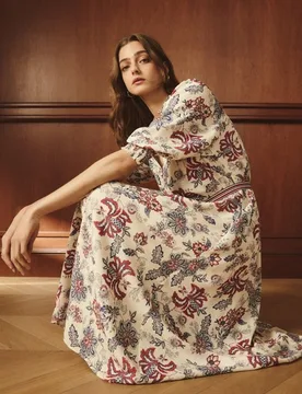 Vestido canesú flor indiana - Lloyd's - FashionsVida