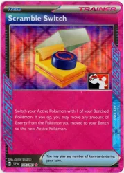Pokemon SV Surging Sparks 186/191 Scramble Switch (ACE Spec Prize Pack League Promo Holo)
