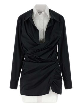 Vestito chemisier a doppio strato