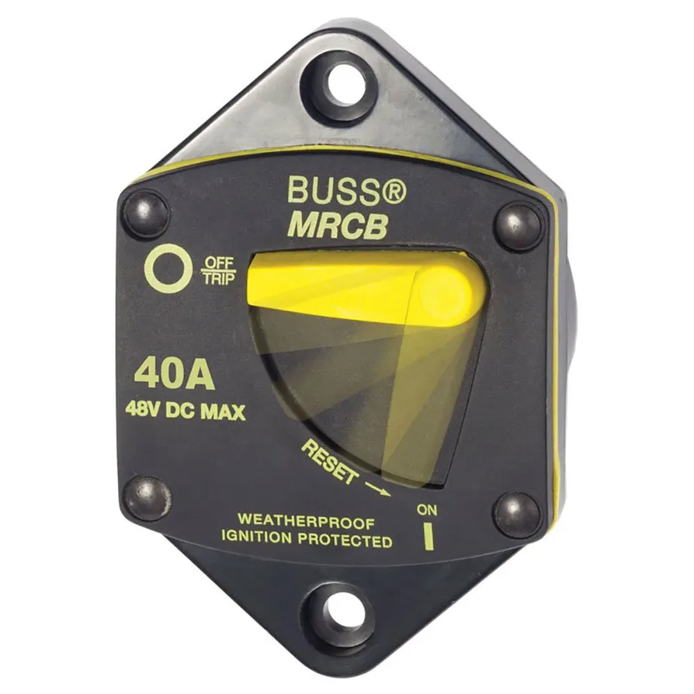 Panel Mount Circuit Breaker 40a Black One Size unisex - Blue Sea Systems - FashionsVida