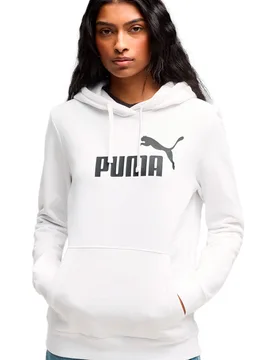 Essentials no1 logo sudadera mujer Blanco (M) - Puma - FashionsVida