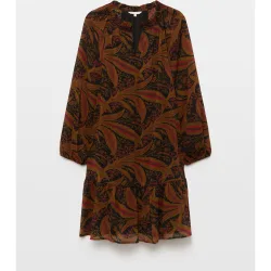 Vestido georgette corto