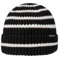 Twotone Stripes Beanie With Cuff by - black-white - Herren - Size: One Size