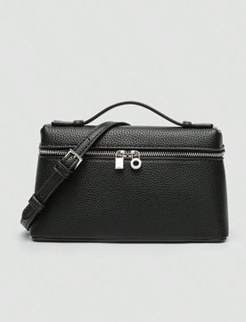 Pieza Bolso de hombro cuadrado de PU con grano de lichi de unicolor, pequeño, adecuado para combinar con moda diaria, minimalista