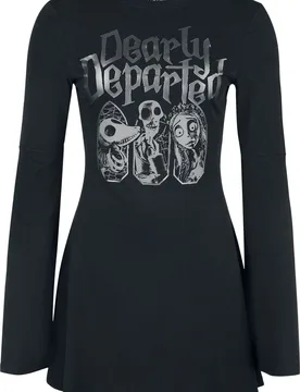 Gothic Kurzes Kleid - Corpse Bride II - Dearly Departed Skater Dress - XS bis 4XL - für Damen - Größe XS - schwarz - Frauen - female - Killstar - FashionsVida