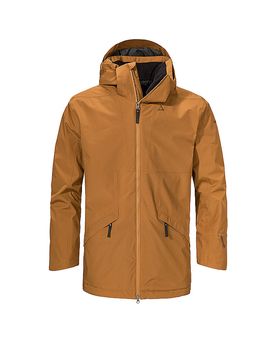 Parka d'hiver Malkay à capuche moutarde 48