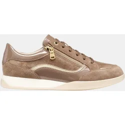 Zapatilla de mujer en ante y con aplicaciones