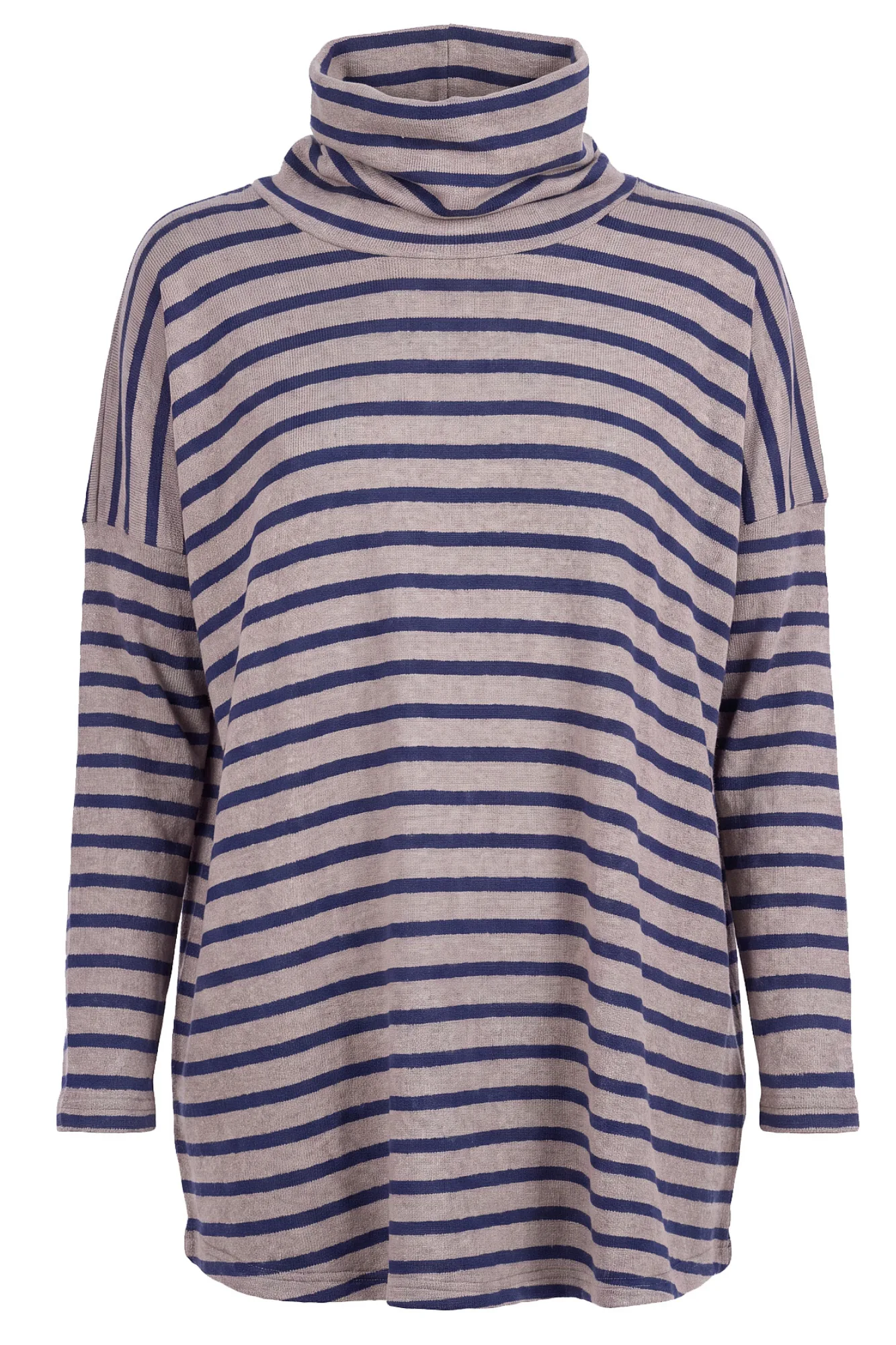 Maglia - 480052 - Tortora/Blu - MAMA B - FashionsVida