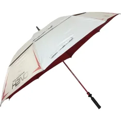 Golfschirm UV-Protect H2NO Chrome Serie 2021, rot/silber