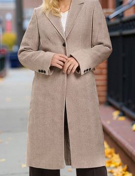 Cappotto classico monopetto - nude