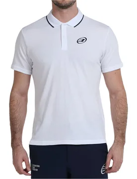 Centeb polo tenis manga corta hombre Blanco (L) - Bullpadel - FashionsVida