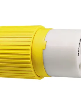Locking Plug+connector 30a 125v Yellow One Size unisex - Hubbell - FashionsVida