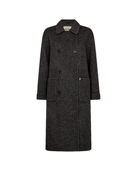 Abrigo de lana MMLUCCA gris XS