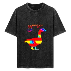 Goose funny goose animals T-Shirt Basic Lightweight Short Sleeve Tee