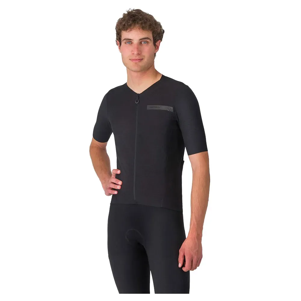 Maglia A Maniche Corte Premio Evo Light Black / Black - Castelli - FashionsVida