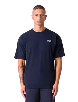 T-shirt à Manches Courtes Over Fit Blue Navy / Yellow L - Everlast - FashionsVida