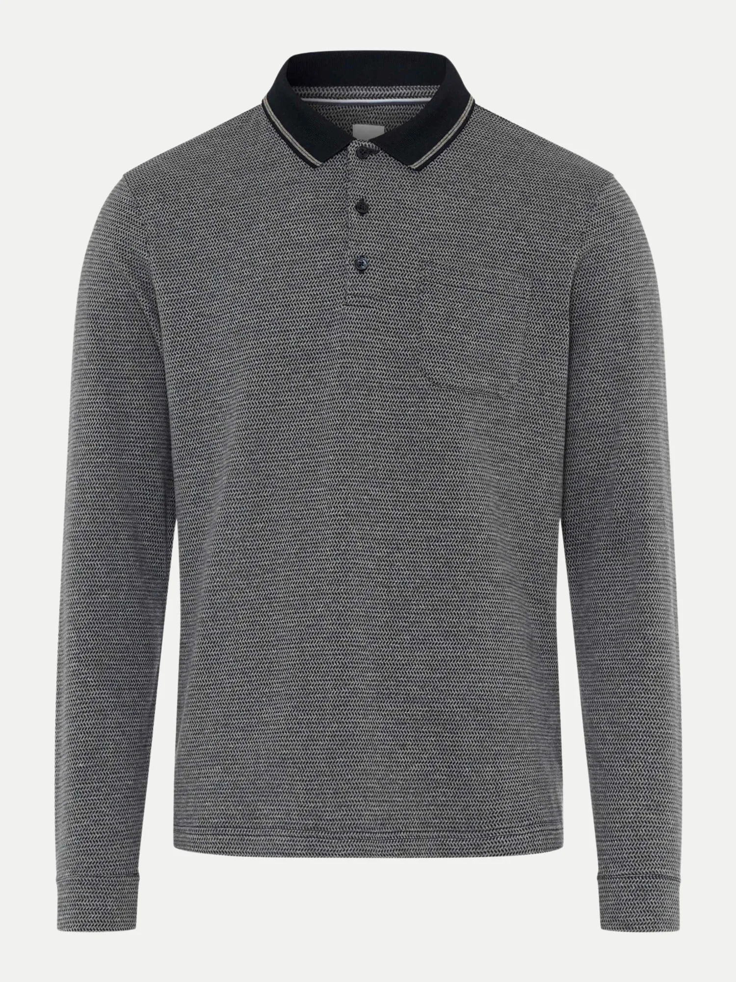 Langarm Poloshirt PHARELL Grau M - Brax - FashionsVida