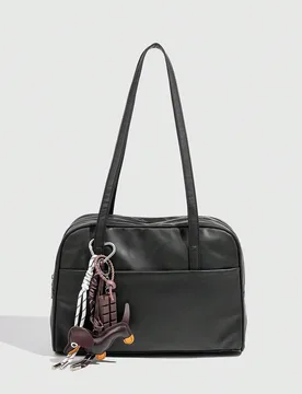 Bolso de hombro de gran capacidad estilo coreano para mujer, bolso de axila vintage, versátil para trabajo, escuela, transporte, bolso de mano de mod - Shein - FashionsVida