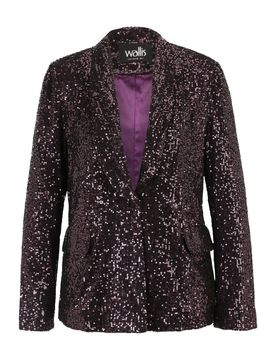 Wallis Petite Blazer lila oscuro