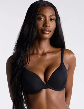 Padded Microfibre T-Shirt Bra (B-F) Black female - Boux Avenue - FashionsVida