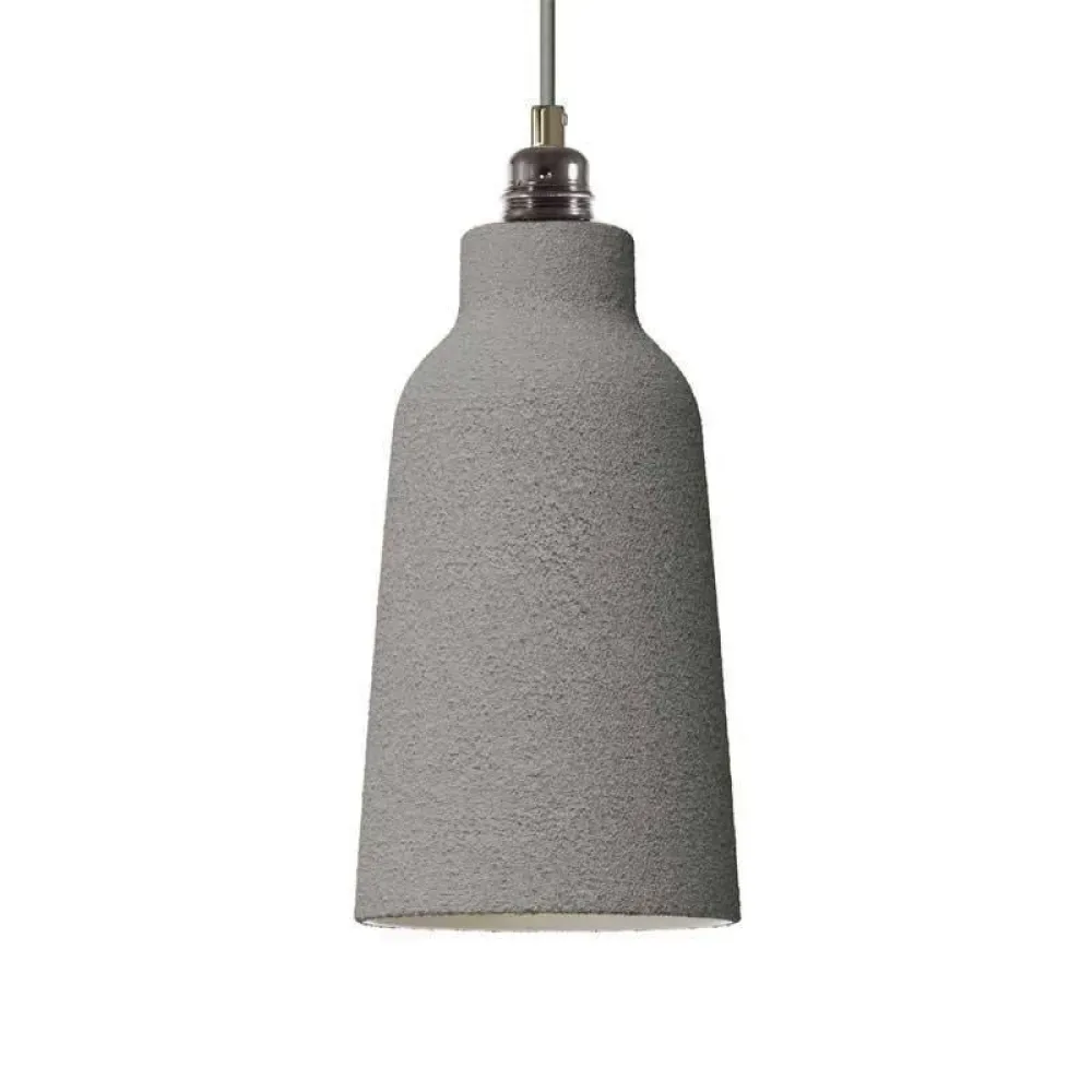 Cables Lampe Suspendue Avec Ampoule Textile Bottle 1.2 M White Cement One Size - Creative - FashionsVida