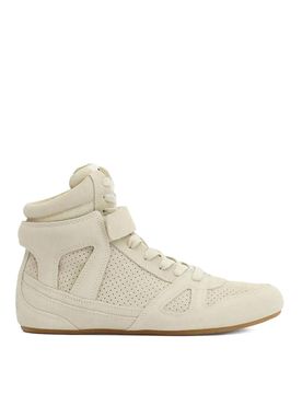 Sneakers alte Senny in pelle scamosciata