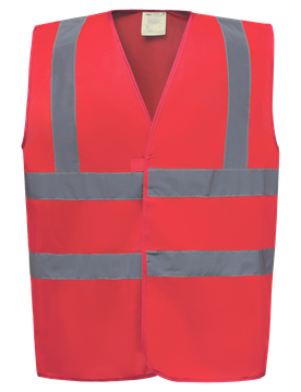 Gilet de travail Retro rouge Rouge XL