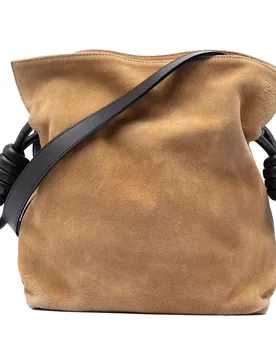 Suede Flamenco Knot Crossbody - LOEWE - FashionsVida