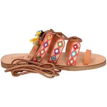 Flache Sandalen Ex313 37;38;39 - Coral Blue - FashionsVida
