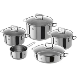 Batería de cocina de 5 piezas de acero inoxidable 18-10 Quadro