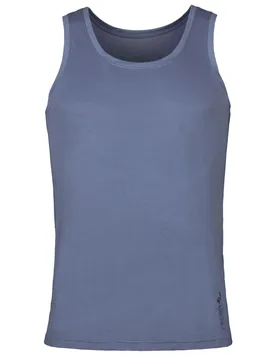 Mens 1 Pack Sloggi SLG Base Soft Tank Top Cloudy Blue XXL - Blue - Size: 2X-Large - SockShop - FashionsVida