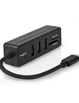 Ccgb64250bk01 Hub Usb Usb-c M-3x Usb-a F 5 Ports Usb 3.2 Gen 1 Alimenté Par Usb 5 Gbps Avec Lecteur De Carte Grey One Size unisex